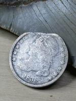 CLIPPED-PLANCHET ERROR 1834 Capped Bust Dime