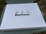 Barbour Men’s 2-Piece Tartan Scarf & Gloves Set Wool One Size Green