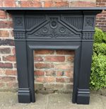 Flat2wall Beautiful sunflowers Victorian Antique Cast Iron Fire Fireplace #15