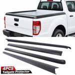 4PCS Tailgate Protector Rail Cap Guard for Ford Ranger 2012-2022 Accessories