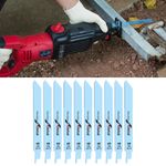 10Pcs 150 mm S922EF Reciprocating Saw Blades Set For Bosch Makita Metal Cutting