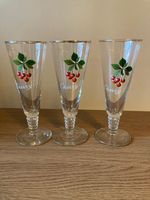 Three Vintage 1970s Cherry B Drink Glasses