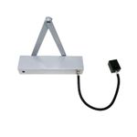Arrow 624 24VDC Electronic Door Closer Free Swing Hold Open, Silver