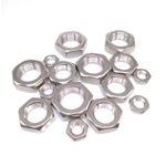 10pcs M18 x 1.0mm Fine Thread Hex Half Thin Jam Nuts A2 304 Stainless Steel