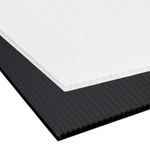Correx Sheet 4mm thick - Corrugated Plastic - White or Black - Sheet 2400 x 1200