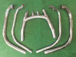 Full exhaust pipe system including collector box for Triumph T160V 1974 UK Made