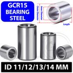 Bearing Steel Sleeve Bushing ID 11/12/13/14 mm Wear-Resistant Standoff Spacers