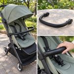 Armrest Bumper Bar Leather Cover Adjustable Foldable For Bugaboo Butterfly