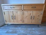 Industrial Scaffold Board Wood Large Sideboard Cupboard - Used