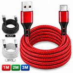 HeavyDuty Braided Long USB Fast Charger Cable For iPhone 17 Pro Max 16 15 18 Pro