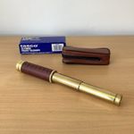 Tasco Pocket Telescope 25X30mm 1AGST Brass & Leather Wrapped