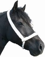 Hand Plaited White Show Halter Welsh Pony Cob M & M Traditional Long lead. Best!