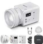 Godox ML80Bi Bi-Colour LED Video Light 2800K-6500K, Battery, Zoom Lens Reflector