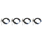 Heavy Duty Bike Lock with Key Stainless Steel Black Durable Bicycle Lock