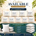 Duck Feather OR Hollowfiber Cushion Pads Inner Insert Extra Deep Filled Cushions