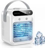 Portable Air Cooler Mini AC 1800mAh 3-in-1 Evaporative Cooler Humidifier USB