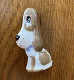 Beswick England Ceramic/Pottery Basset Hound Dog Ornament Figurine 7cm