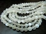 Natural White Moonstone Faceted Round Beads 5-6mm Sold per Strand 10 inch