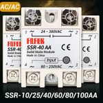 AC to AC Solid State Relay Module SSR-10/25/40/60/80/100AA  80-250VAC/24-380VAC