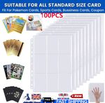 100 Sheet Premium Double Sided 9-Pocket Pages Trading Card Albums Sleeves Binder