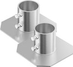 Stationary Dock Bottom Pad 2 Pcs, 8" X 8" Stationary Dock Base Plate Hardware, F
