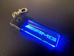 Mercedes AMG LED Light Keyring / Keychain 7 Colour LED - Car Logo - Badge Emblem