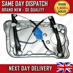 SKODA FABIA MK1 6Y 1999-2007 FRONT RIGHT DRIVERS SIDE WINDOW REGULATOR & PANEL
