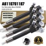 4PCS Fuel Injector A6110701187 For MERCEDES-BENZ E220 E270 CDI 0445110055