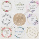 Custom Round Stickers Personalised Labels with text, over 50 templates. 3.7cm