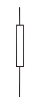 10 x Satin Black Staircase Spindle - 12mm Square Hollow Bar x 1117.6mm High