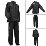 LEOPARD Motorcycle Motorbike Rain Suit Waterproof Rainsuit Jacket & Pants Black