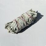 White Sage Californian Sage Smudge Stick 4" Smudging Wicca Cleansing (Flatty)