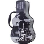 THE BEATLES 3 X DIFFERENT pairs socks 6.5 - 11 in guitar shaped tin