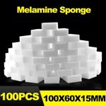 100x Magic Sponge Eraser Melamine Foam Stain Dirt Remover Cleaning Sponges - UK