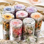 Flower Blooms PET Tape Scrapbooking Stickers Diary Journals Paper Crafts Decals