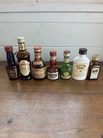 Vintage Bottles From Various Spirits - Small Bottles - See Description - Job Lot