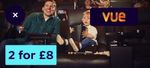 2x Vue Super Saver Cinema Tickets for £8 Voucher