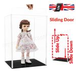 51cm Sliding Door Acrylic Display Case Clear Perspex Box Dustproof Figures Large
