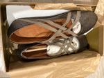 Gentle Souls by Kenneth Cole Bay Braid Ballet Flat Antique Pewter size 8 Medium