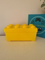 LEGO Yellow 2 X 4 stud - 8 Stud Brick Stackable Empty Storage Box 
