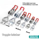 Adjustable Toggle Clamp Latch Smoker Latch Clamps Heavy Duty Toggle Latches