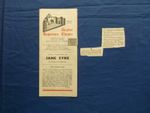JANE EYRE by CHARLOTTE BRONTE - Lorna Tarbat - Dundee Repertory Theatre - 1945 