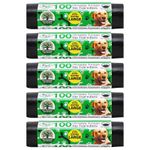 1000 x DOGGY BAGS Scented Dog Cat Puppy Poo Waste Easy Tie Scooper Poop Disposal