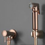 ROSE GOLD DOUCHE BIDET SHATTAF MUSLIM SHOWER SPRAY BRASS KIT BATHROOM SET
