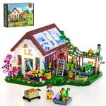 Funwhole Home Greenhouse 1428 PCS Building Set – Cozy Winter Garden Display