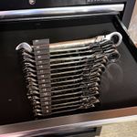 Halfords Advanced Spanner ORGANISER 8-24mm 16Pcs ratcheting/flexi spanner sets 