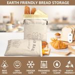 Reusable Beeswax Bread Bag - Cotton Waxed
