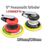 Air Pneumatic Round Grinder 5”/6" Polishing Sanding Waxing Machine Palm Grinding