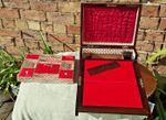 Mahogany Writing Slope with Jewelry tray delicately inlaid with Mother of pearl