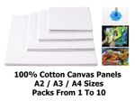 Artist Canvas Panel Blank Canvas Boards Primed Boards Painting Art 100% Cotton